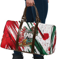 Personalized Mexico Football Ganadores Travel Bag Aztec Jaguar Cultural Heritage Soccer Art