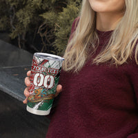 Personalized Mexico Football Ganadores Tumbler Cup Aztec Jaguar Cultural Heritage Soccer Art
