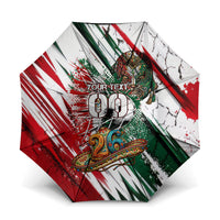 Personalized Mexico Football Ganadores Umbrella Aztec Jaguar Cultural Heritage Soccer Art