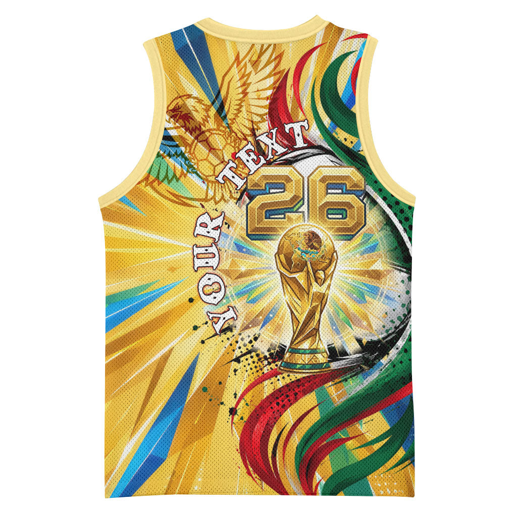 Personalized Mexico Football Victoria Sugar Skull Basketball Jersey Dia De Los Muertos Cultural Art Sunburst