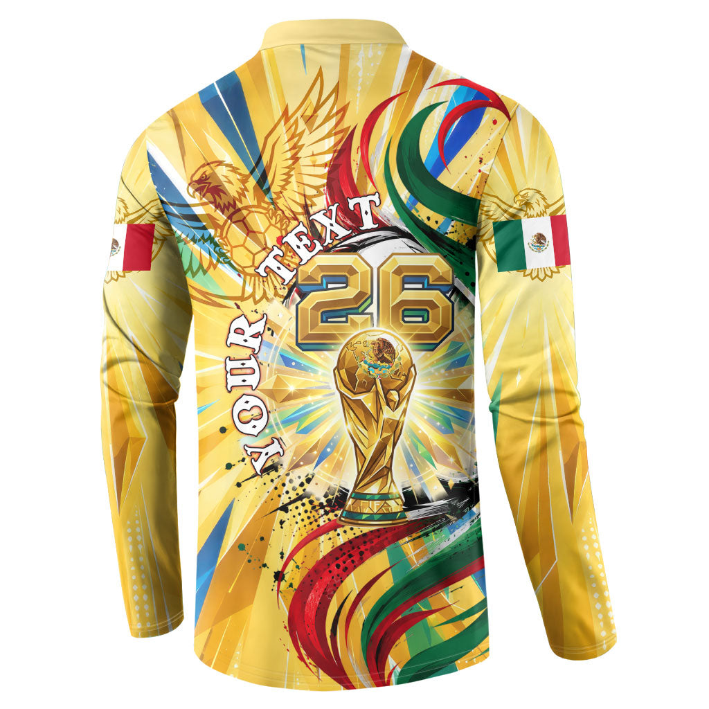 Personalized Mexico Football Victoria Sugar Skull Button Sweatshirt Dia De Los Muertos Cultural Art Sunburst
