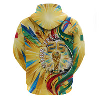 Personalized Mexico Football Victoria Sugar Skull Hoodie Dia De Los Muertos Cultural Art Sunburst