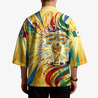 Personalized Mexico Football Victoria Sugar Skull Kimono Dia De Los Muertos Cultural Art Sunburst