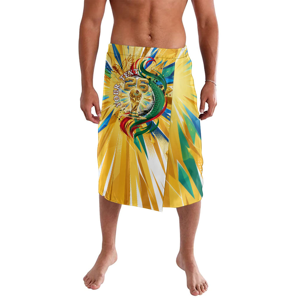 Personalized Mexico Football Victoria Sugar Skull Lavalava Dia De Los Muertos Cultural Art Sunburst