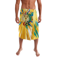Personalized Mexico Football Victoria Sugar Skull Lavalava Dia De Los Muertos Cultural Art Sunburst