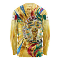 Personalized Mexico Football Victoria Sugar Skull Long Sleeve Shirt Dia De Los Muertos Cultural Art Sunburst
