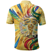 Personalized Mexico Football Victoria Sugar Skull Polo Shirt Dia De Los Muertos Cultural Art Sunburst