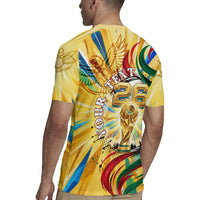 Personalized Mexico Football Victoria Sugar Skull Rugby Jersey Dia De Los Muertos Cultural Art Sunburst