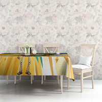 Personalized Mexico Football Victoria Sugar Skull Tablecloth Dia De Los Muertos Cultural Art Sunburst