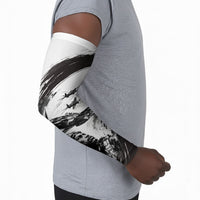 Personalized Tuskegee Airmen Arm Sleeves Black And White Grunge WWII Aviation Art