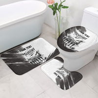 Personalized Tuskegee Airmen Bathroom Set Black And White Grunge WWII Aviation Art