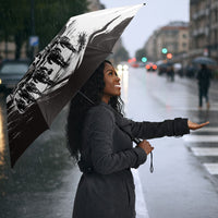 Personalized Tuskegee Airmen Umbrella Black And White Grunge WWII Aviation Art