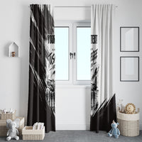 Personalized Tuskegee Airmen Window Curtain Black And White Grunge WWII Aviation Art