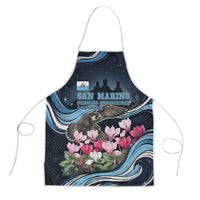 San Marino Founding Anniversary Apron Freedom Peregrine Falcon - Cyclamen Flowers Towers Flag