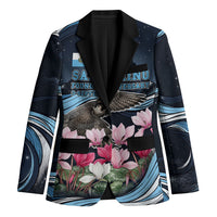 San Marino Founding Anniversary Blazer Freedom Peregrine Falcon - Cyclamen Flowers Towers Flag