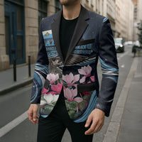 San Marino Founding Anniversary Blazer Freedom Peregrine Falcon - Cyclamen Flowers Towers Flag