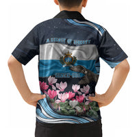 San Marino Founding Anniversary Hawaiian Shirt Freedom Peregrine Falcon - Cyclamen Flowers Towers Flag