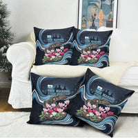 San Marino Founding Anniversary Pillow Cover Freedom Peregrine Falcon - Cyclamen Flowers Towers Flag