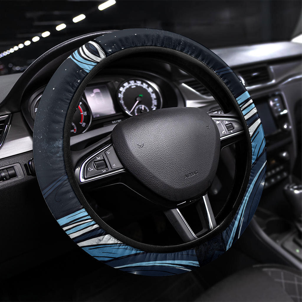 San Marino Founding Anniversary Steering Wheel Cover Freedom Peregrine Falcon - Cyclamen Flowers Towers Flag