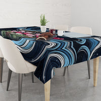 San Marino Founding Anniversary Tablecloth Freedom Peregrine Falcon - Cyclamen Flowers Towers Flag