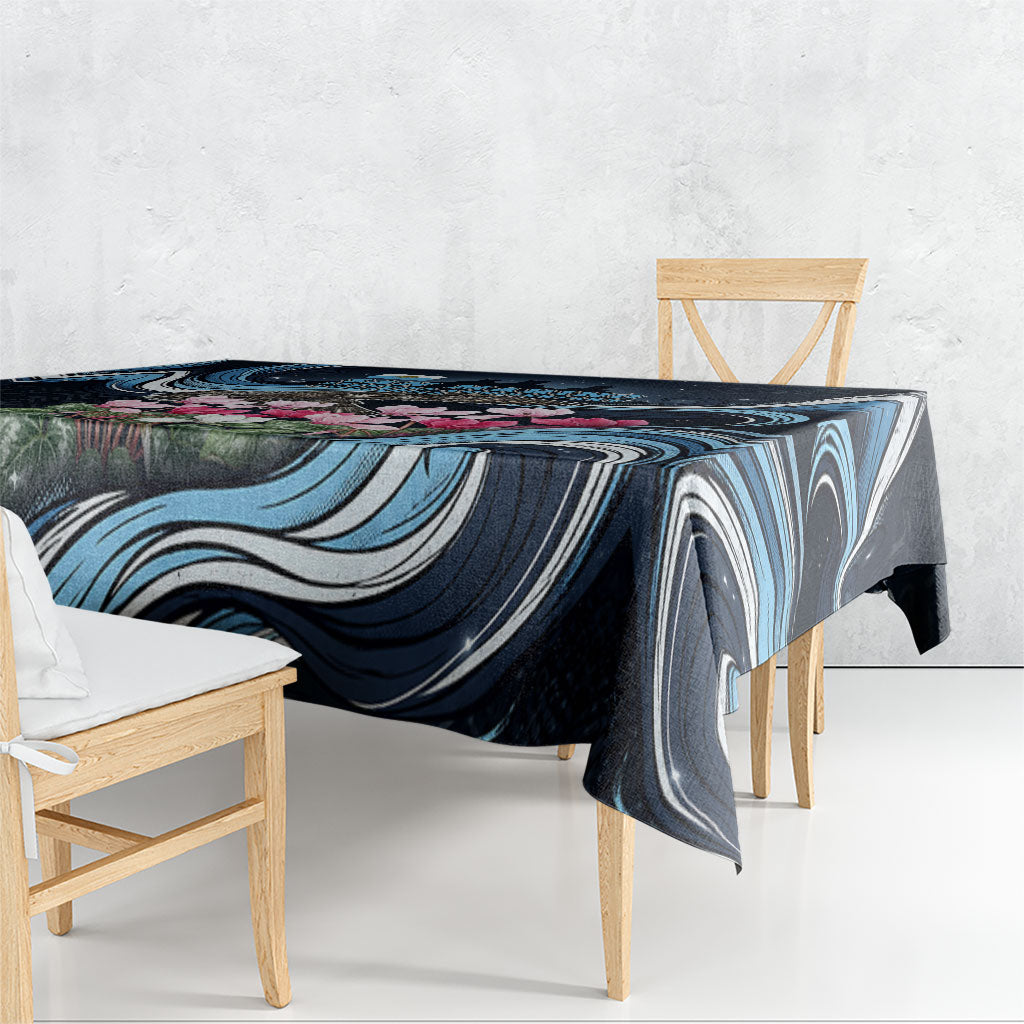 San Marino Founding Anniversary Tablecloth Freedom Peregrine Falcon - Cyclamen Flowers Towers Flag