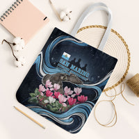 San Marino Founding Anniversary Tote Bag Freedom Peregrine Falcon - Cyclamen Flowers Towers Flag