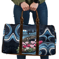 San Marino Founding Anniversary Travel Bag Freedom Peregrine Falcon - Cyclamen Flowers Towers Flag
