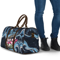 San Marino Founding Anniversary Travel Bag Freedom Peregrine Falcon - Cyclamen Flowers Towers Flag