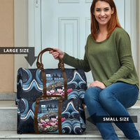 San Marino Founding Anniversary Travel Bag Freedom Peregrine Falcon - Cyclamen Flowers Towers Flag