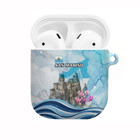 San Marino Foundation Day AirPods Case Mount Titano Fortress Fox Falcon And Cyclamen