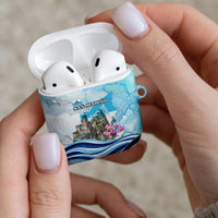 San Marino Foundation Day AirPods Case Mount Titano Fortress Fox Falcon And Cyclamen