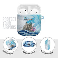 San Marino Foundation Day AirPods Case Mount Titano Fortress Fox Falcon And Cyclamen