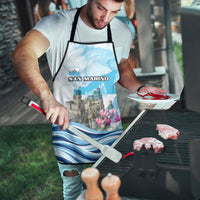 San Marino Foundation Day Apron Mount Titano Fortress Fox Falcon And Cyclamen