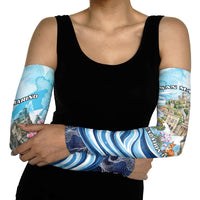 San Marino Foundation Day Arm Sleeves Mount Titano Fortress Fox Falcon And Cyclamen
