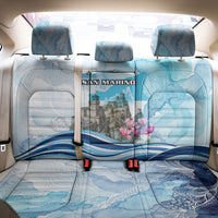 San Marino Foundation Day Back Car Seat Cover Mount Titano Fortress Fox Falcon And Cyclamen