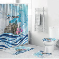 San Marino Foundation Day Bathroom Set Mount Titano Fortress Fox Falcon And Cyclamen