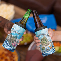 San Marino Foundation Day 4 in 1 Can Cooler Tumbler Mount Titano Fortress Fox Falcon And Cyclamen