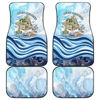 San Marino Foundation Day Car Mats Mount Titano Fortress Fox Falcon And Cyclamen