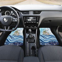San Marino Foundation Day Car Mats Mount Titano Fortress Fox Falcon And Cyclamen