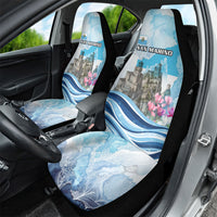 San Marino Foundation Day Car Seat Cover Mount Titano Fortress Fox Falcon And Cyclamen