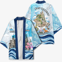 San Marino Foundation Day Kimono Mount Titano Fortress Fox Falcon And Cyclamen