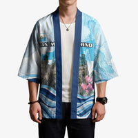 San Marino Foundation Day Kimono Mount Titano Fortress Fox Falcon And Cyclamen