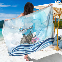 San Marino Foundation Day Sarong Mount Titano Fortress Fox Falcon And Cyclamen