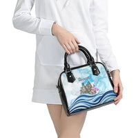 San Marino Foundation Day Shoulder Handbag Mount Titano Fortress Fox Falcon And Cyclamen