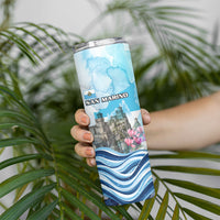 San Marino Foundation Day Skinny Tumbler Mount Titano Fortress Fox Falcon And Cyclamen