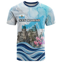 San Marino Foundation Day T Shirt Mount Titano Fortress Fox Falcon And Cyclamen