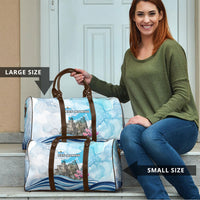 San Marino Foundation Day Travel Bag Mount Titano Fortress Fox Falcon And Cyclamen