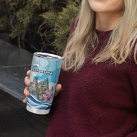 San Marino Foundation Day Tumbler Cup Mount Titano Fortress Fox Falcon And Cyclamen