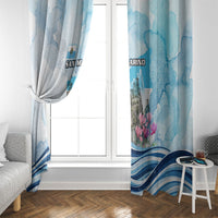 San Marino Foundation Day Window Curtain Mount Titano Fortress Fox Falcon And Cyclamen