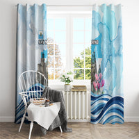 San Marino Foundation Day Window Curtain Mount Titano Fortress Fox Falcon And Cyclamen